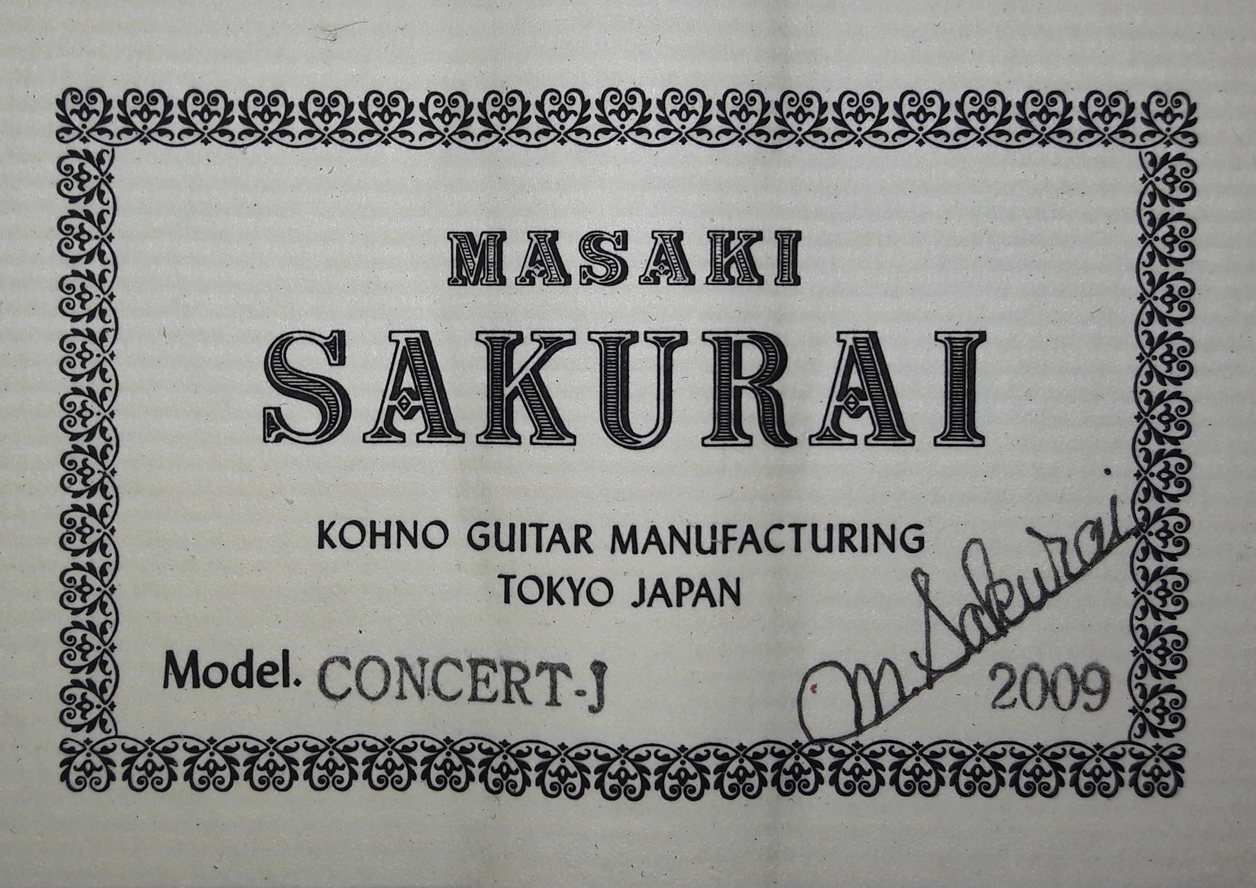 a masaki sakurai 2009 18052018 label