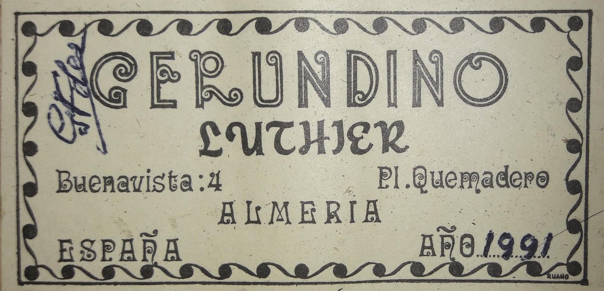 a gerundino fernandez 1991 25092018 label