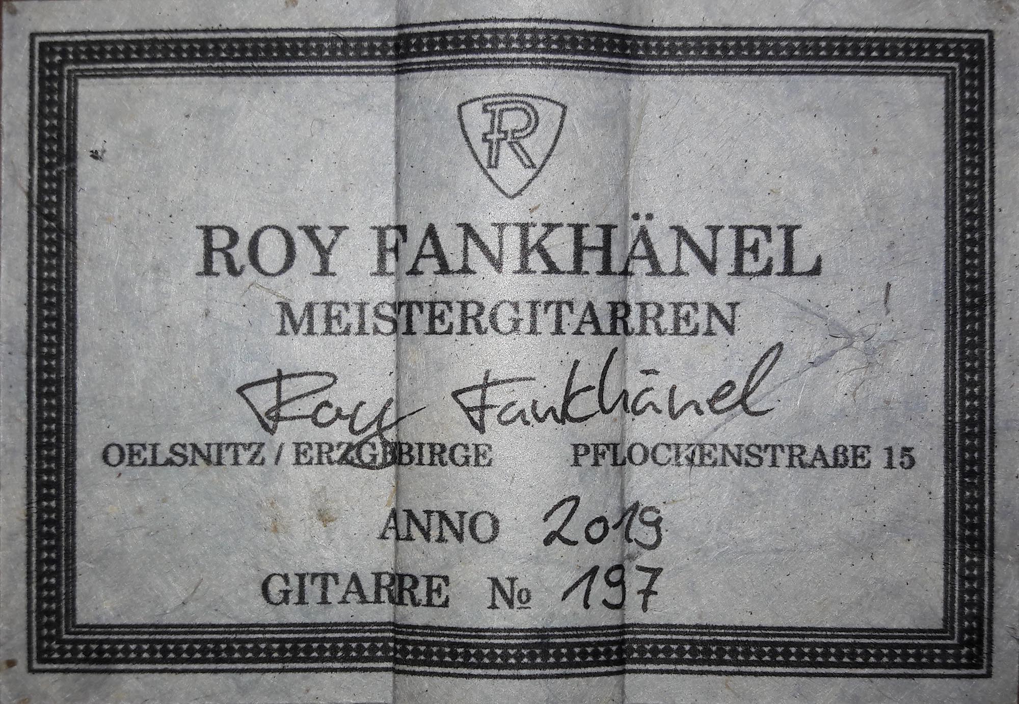 a royfankhänel RF197 18012019 label