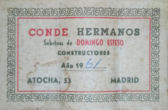 a condehermanos 1961 31012020 label