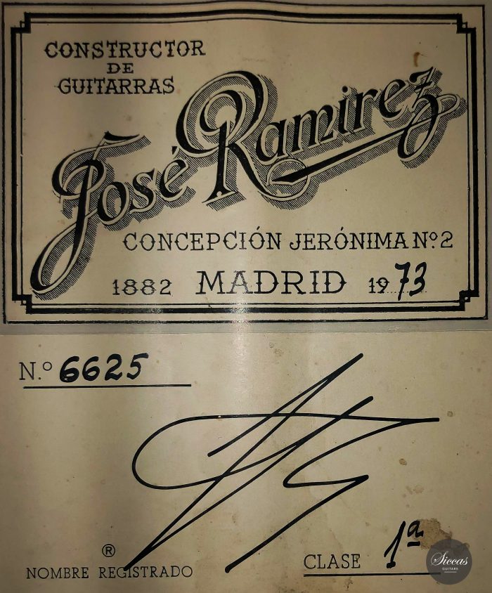 Classical guitar José Ramirez 1973 23