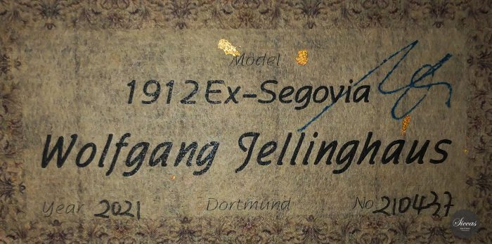 Classical guitar Wolfgang Jellingahus Segovia 2021 22