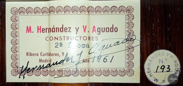 Hernandez Y Aguado 1961 ex Regino Sainz de la Maza 40