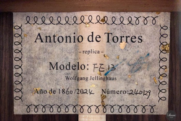 Wolfgang Jellinghaus Antonio de Torres FE 13 1