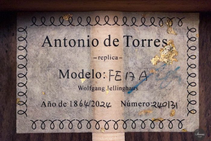 Wolfgang Jellinghaus Antonio de Torres FE 17 A 1