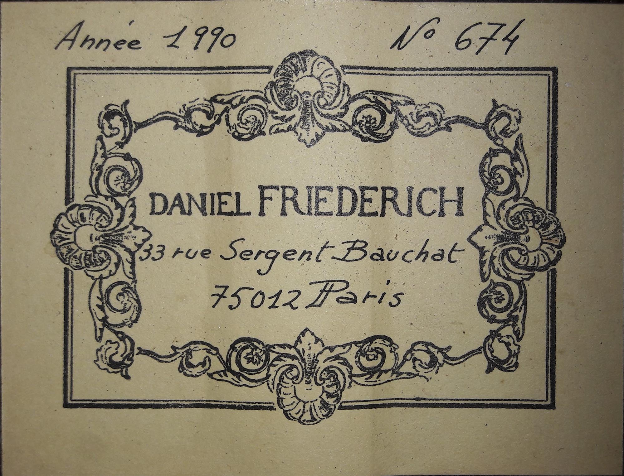 a daniel friederich 1990 29082018 label