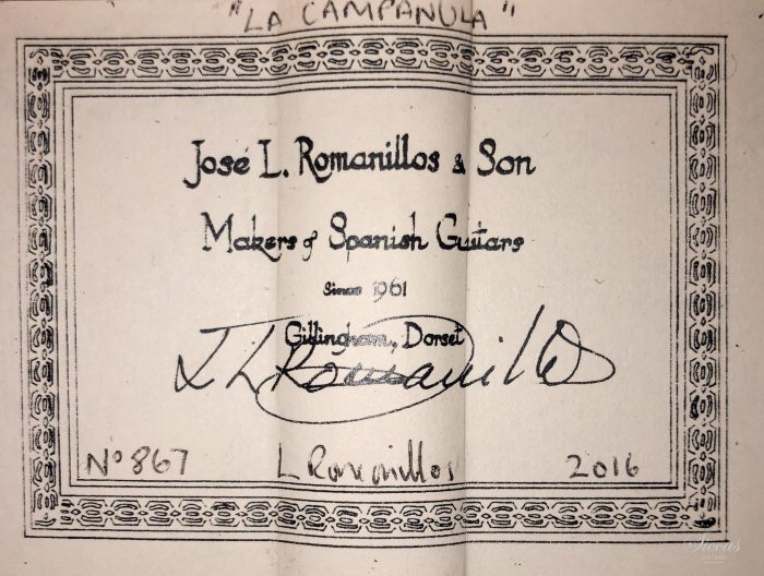 Classical guitar Jose Luis Romanillos 2016 26