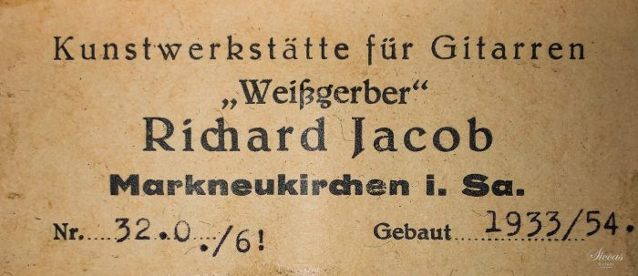 Classical guitar Richard Jacob Weissgerber 1932 26
